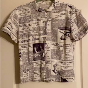 Vintage hand sewn button down shirt